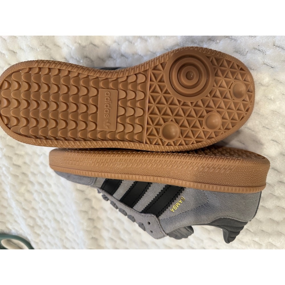 Adidas Samba XLG J Kids Grey Black Gum Suede Sneakers JR1635 Size 5Y - Picture 6 of 8